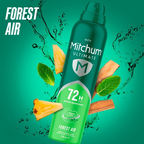 Mitchum Male Ultimate 72HR Anti Perspirant Deodorant Forest Air thumbnail 2