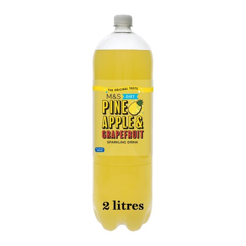 M&S Diet Pineapple & Grapefruit Sparkling Drink