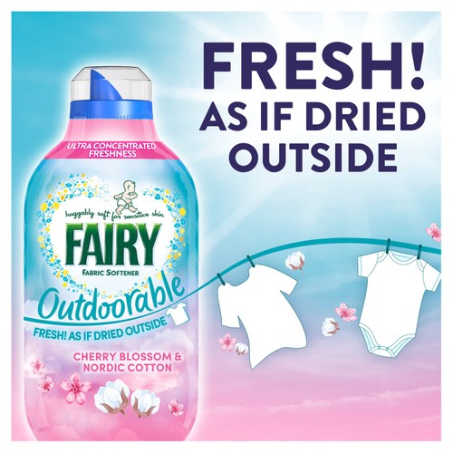 Fairy Outdoorable Fabric Conditioner Cherry Blossom & Nordic Cotton 86 Wash thumbnail 4