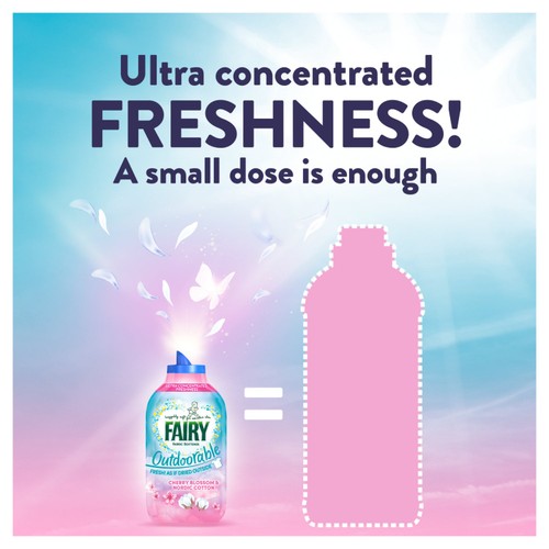 Fairy Outdoorable Fabric Conditioner Cherry Blossom & Nordic Cotton 86 Wash thumbnail 5
