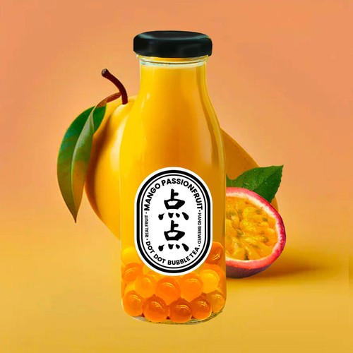 Dot Dot Mango Passionfruit Bubble Tea thumbnail 2