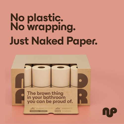 Naked Paper Unbleached Soft Extra Long Recycled Toilet Paper thumbnail 8