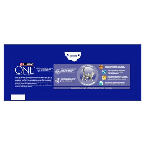 Purina One Senior 7+ Mini Fillets Mixed Selection Wet Cat Food thumbnail 3