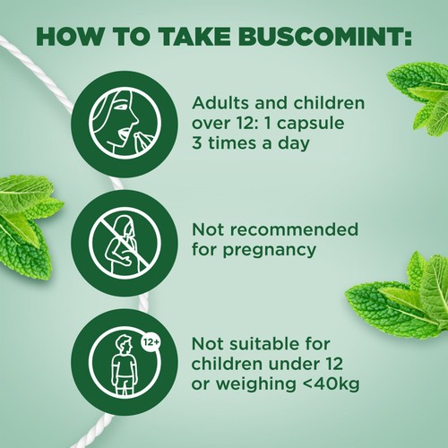 Buscomint 0.2 ml Peppermint Oil IBS Multi Symptom Treatment thumbnail 5
