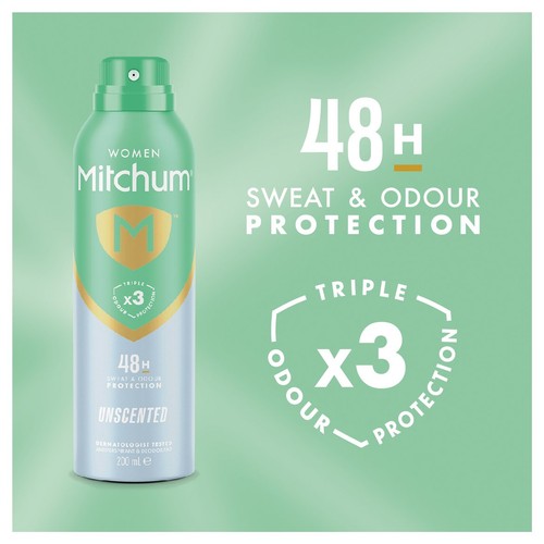 Mitchum Women Invisible Unscented Anti-Perspirant Deodorant thumbnail 2