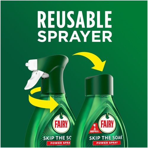 Fairy Skip the Soak Dish Power Spray + Refill Lemon thumbnail 4