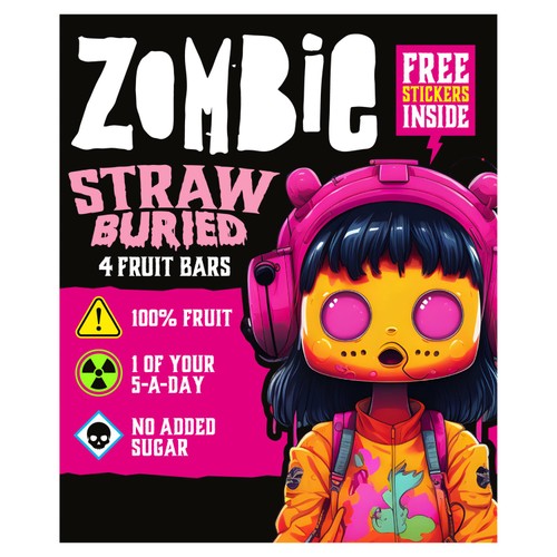 Zombie Fruit Bars Strawburied Multipack
