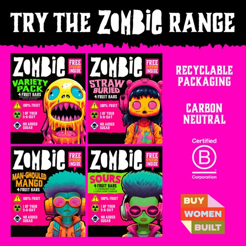 Zombie Fruit Bars Man-ghouled Mango Multipack thumbnail 5