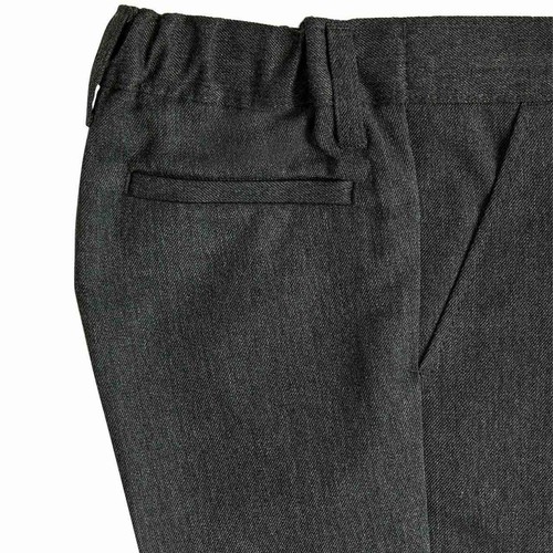 M&S Boys Slim Leg School Trousers, 4-5 Years, Grey thumbnail 2