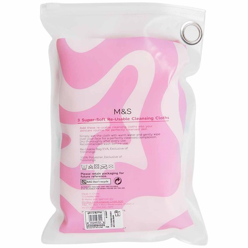 M&S Bloom Accessories Super Soft Reusable Cleansing Cloths thumbnail 3
