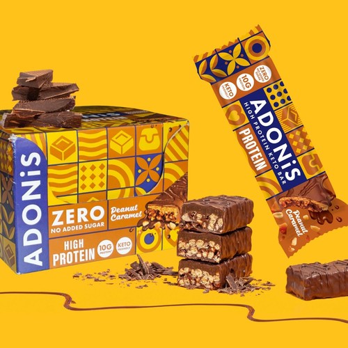 ADONiS Peanut Caramel Keto Protein Bar  thumbnail 3