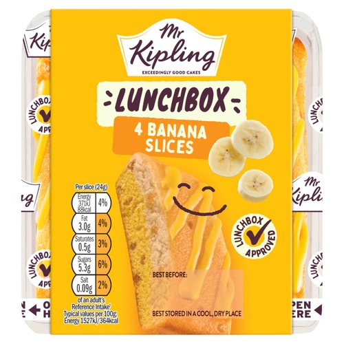 Mr Kipling Banana Lunchbox Slices  thumbnail 2