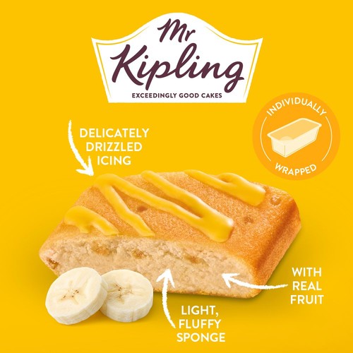Mr Kipling Banana Lunchbox Slices  thumbnail 3