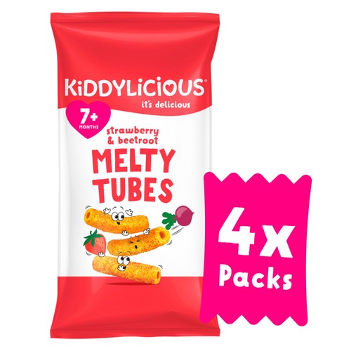 Kiddylicious Melty Tubes Strawberry & Beetroot thumbnail 2
