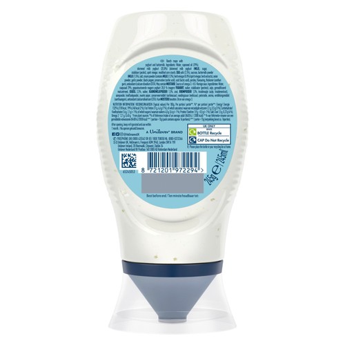 Hellmann's Creamy Ranch Mayo Squeezy thumbnail 3
