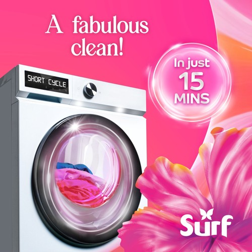 Surf Quick Wash Floral Fusion Laundry Detergent 55 Washes thumbnail 2