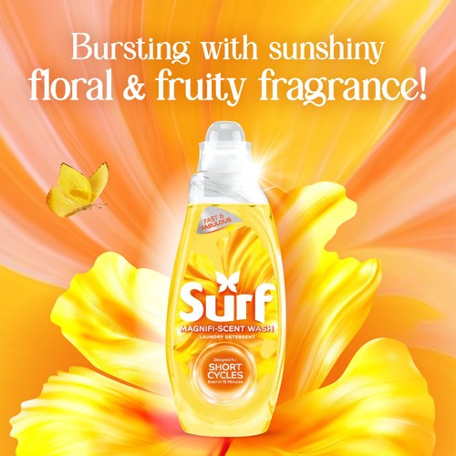 Surf Quick Wash Sunshine Blossom Laundry Detergent 31 Washes thumbnail 3