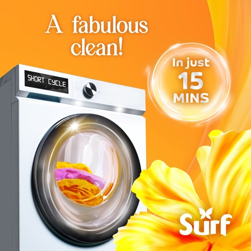 Surf Quick Wash Sunshine Blossom Laundry Detergent 31 Washes thumbnail 4