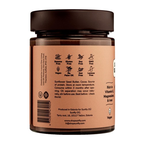SUNFLY Sunflower Seed Butter, Cocoa Spread thumbnail 4