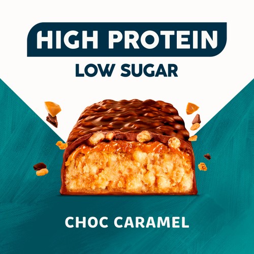 TREK High Protein Low Sugar Choc Caramel Protein Bars Multipack thumbnail 3
