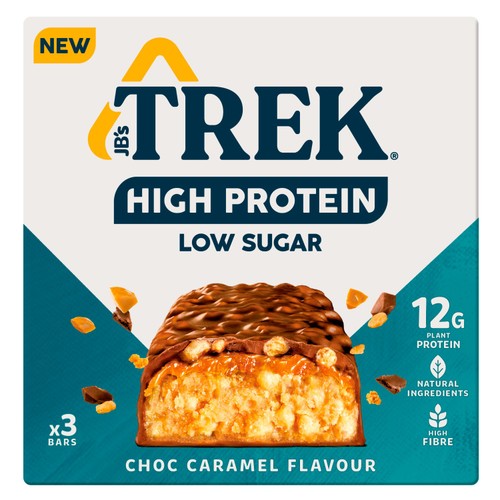 TREK High Protein Low Sugar Choc Caramel Protein Bars Multipack thumbnail 5
