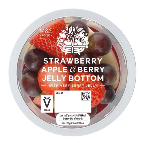 M&S strawberry, apple & berry jelly bottom thumbnail 2