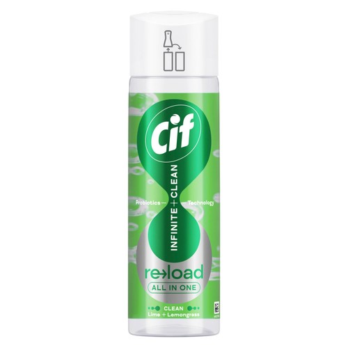 Cif Infinite Clean Lime & Lemongrass All In One Reload Cleaning Refill thumbnail 2
