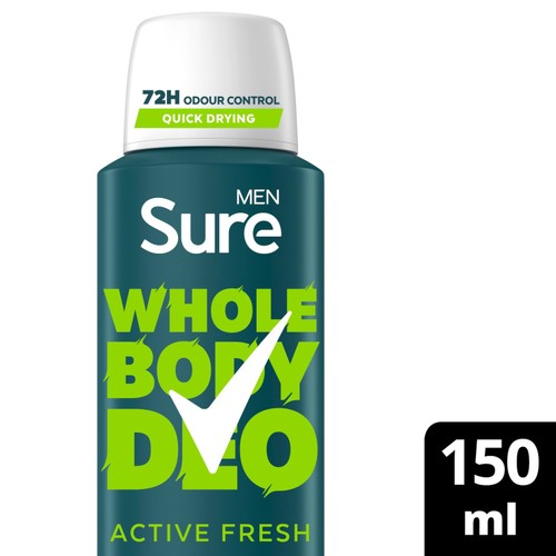 Sure Men Whole Body Active Fresh Body Spray Deodorant