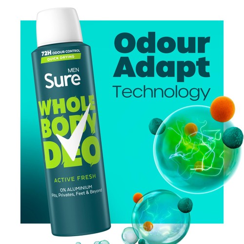 Sure Men Whole Body Active Fresh Deodorant thumbnail 3