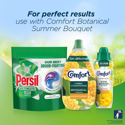 Persil Ultimate Active Clean Laundry Washing Detergent Capsules 54 Washes thumbnail 4
