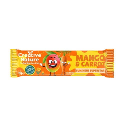 Creative Nature Mango & Carrot Kids snack bar Multipack thumbnail 3