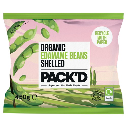PACK'D Organic Edamame Beans