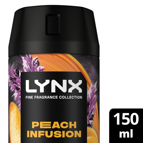 Lynx Fine Fragrance Collection Premium Deodorant Bodyspray Peach Infusion