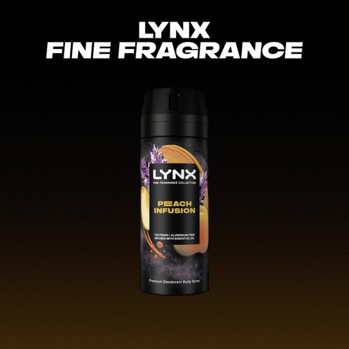 Lynx Fine Fragrance Collection Premium Deodorant Bodyspray Peach Infusion thumbnail 4
