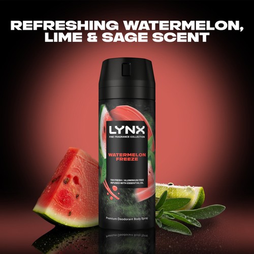 Lynx Fine Fragrance Collection Premium Deodorant Bodyspray Watermelon thumbnail 3