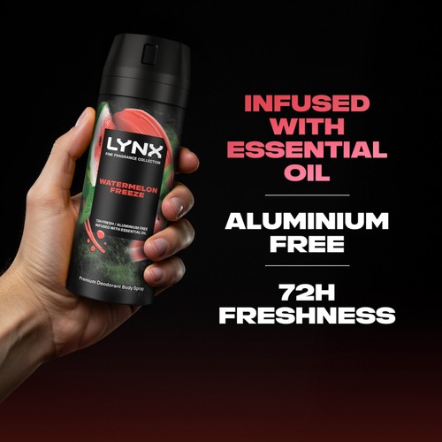 Lynx Fine Fragrance Collection Premium Deodorant Bodyspray Watermelon thumbnail 4