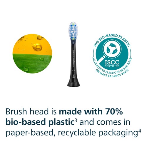 Philips Sonicare C3 Premium Plaque Defence Brush Head, Black, 2+1 Pack thumbnail 9