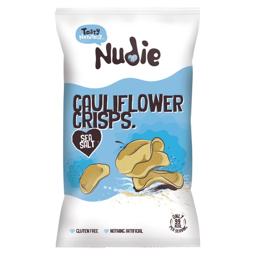 Nudie Cauliflower Crisps with Sea Salt