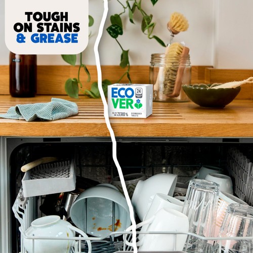 Ecover All-In-One Zero Dishwasher Tablets, 24 Tablets thumbnail 3