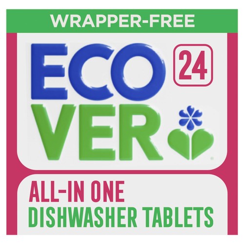 Ecover All-In-One Dishwasher Tablets, 24 Tablets