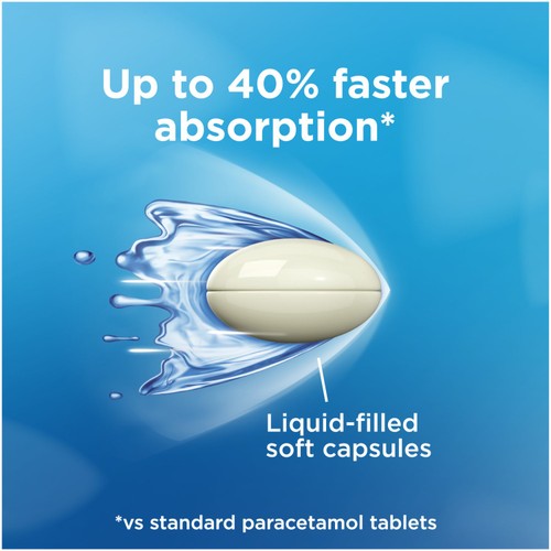 Panadol Paracetamol 500mg Liquid Capsules thumbnail 2
