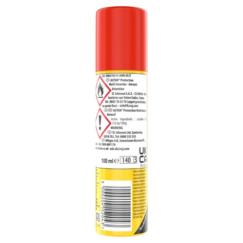 Autan Multi-Insect Aerosol Repellent Spray thumbnail 7