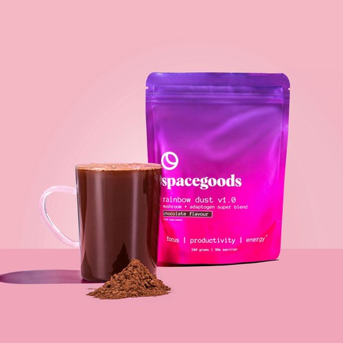 Spacegoods Focus Mushroom Coffee - Chocolate Flavour thumbnail 4