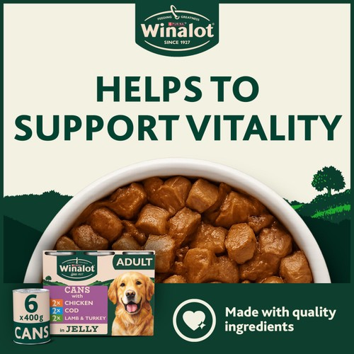Winalot Classics Mixed in Jelly Wet Dog Food Can thumbnail 2