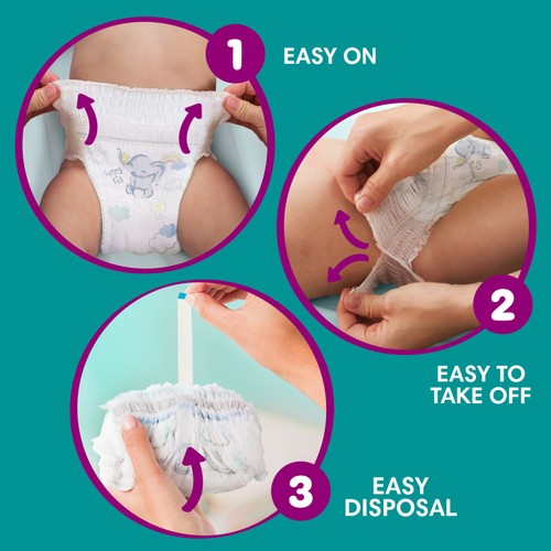 Pampers New Baby Nappy Pants Size 3 Jumbo thumbnail 8