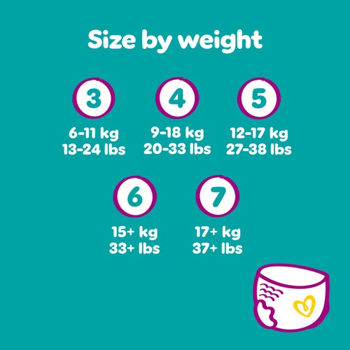 Pampers New Baby Nappy Pants Size 3 Jumbo thumbnail 9