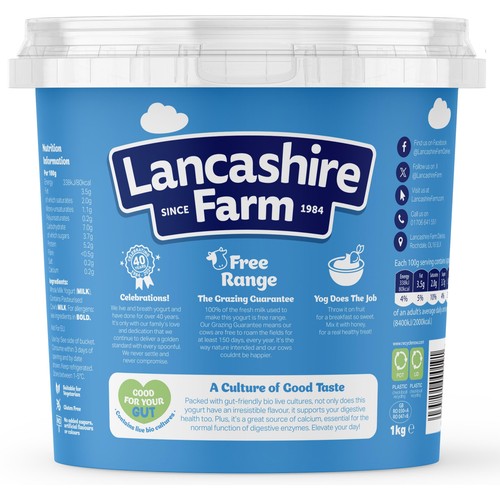 Lancashire Farm Natural Bio Yogurt thumbnail 2