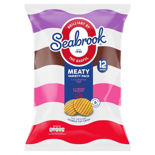 Seabrook Crinkle Meaty Variety 12pk