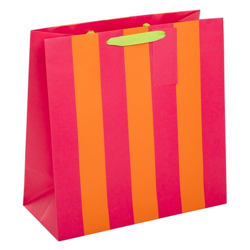 M&S Pink Stripe Large Bag