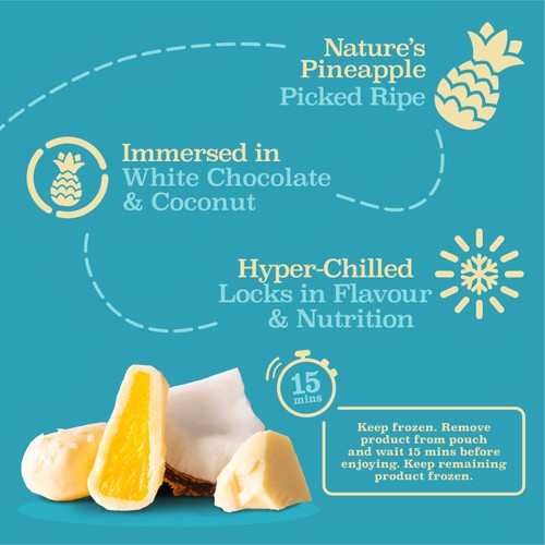 trufru Pina Colada Pineapple in White Chocolate & Coconut thumbnail 6